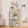 Shoe Rack 7Tier for Closet Entrance Shoe Shelf with Hooks Side Pocket Space Saving 5