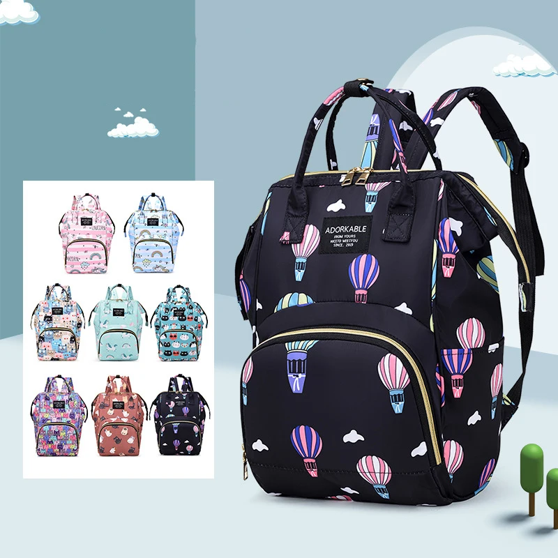 Babyhug Free Size Fashion Backpack Multicolor (Print May Vary)