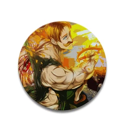 Anime - Themed Badge Pin Featuring Meliodas, Elizabeth, and Hawk from The Seven Deadly Sins - Cosplay Accessory and Gift - 58mm (3)