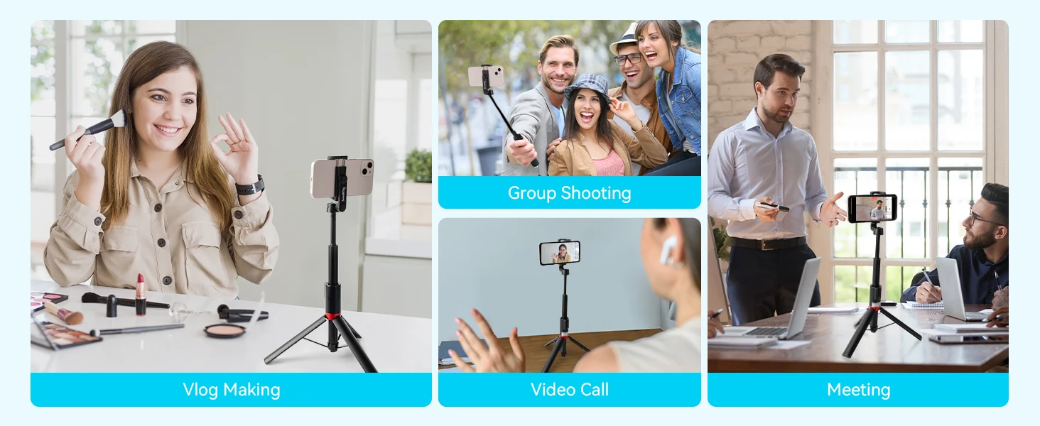 ST20 Portable Selfie Stick Tripod ST20 with Wireless Remote for iPhone for Andro