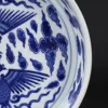 Chinese Ceramic Appreciation Plate Decorative Plates For Home Decoration And Accessories Jingdezhen Blue And White Phoenix Plate 5
