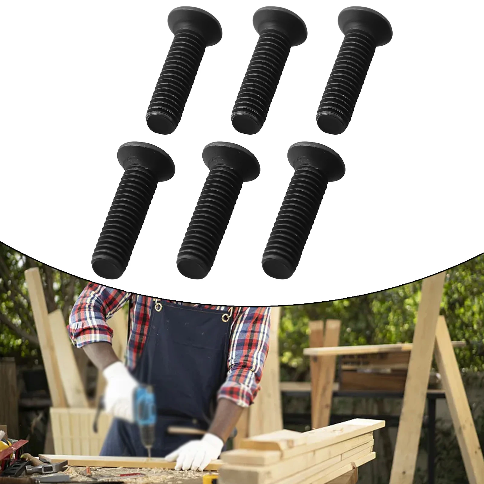 6/10Pcs Befestigungs Schraube M5/M6 22mm/25mm Linksgewinde Für UNF Bohrfutter schaft Adapter Power Werkzeug Ersatz Zubehör – Detail 30