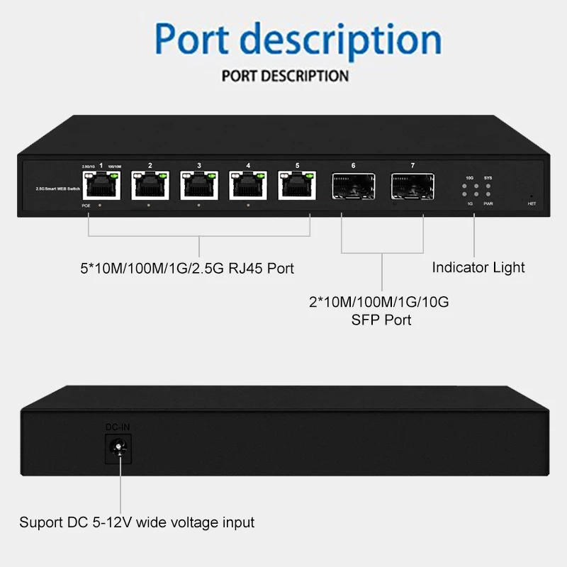 Interruptor Esperto da Web do Porto do Onti5 2.5gps 2x10g Sfp Mais l2 ou Portos - Imagem 6