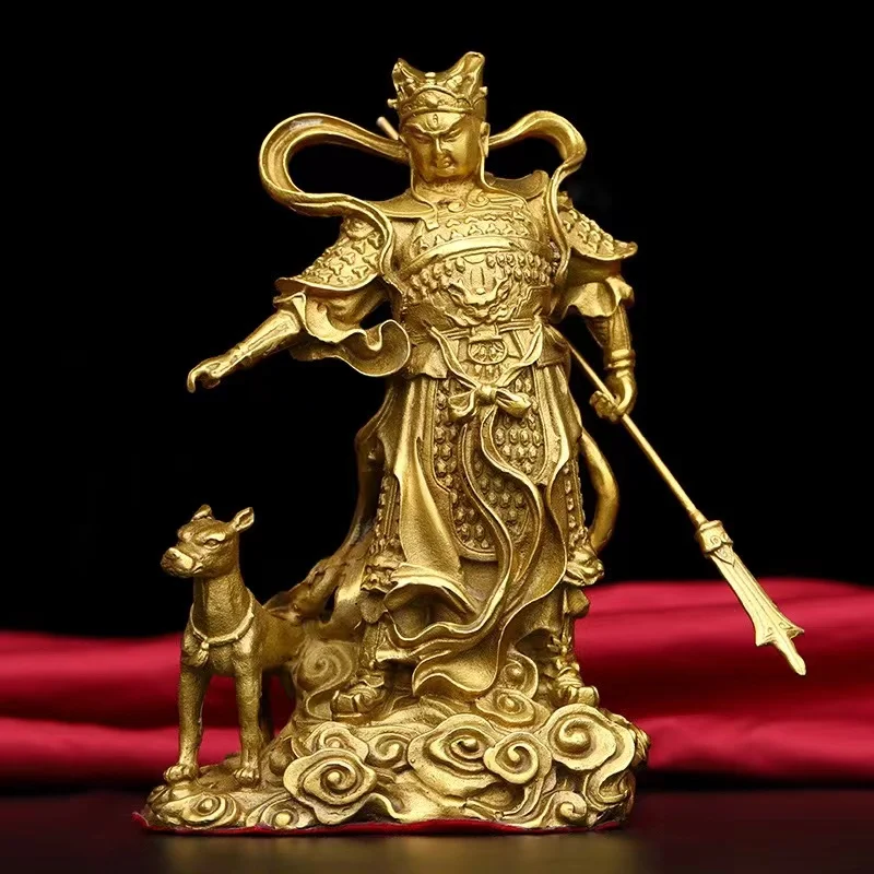 

Редкая старая медная статуя Er Lang shen, бесплатная доставка