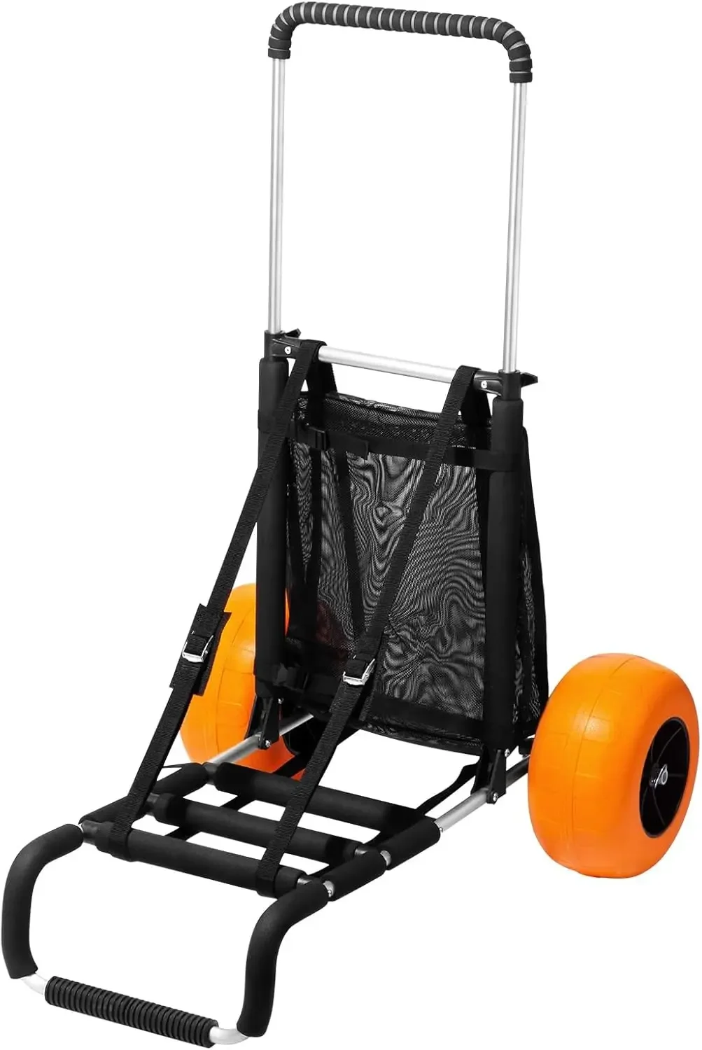 Folding Beach Dolly with Big Wheels,165LBS Loading Capacity 2