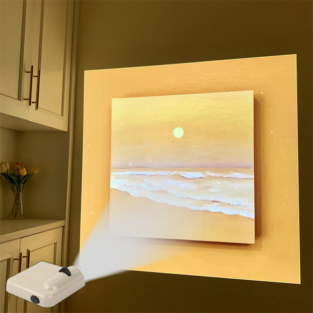 Party Backdrop Projection Lamp Birthday Party Background Wall Photo Props Landscape Projector Light Room Lights Decor