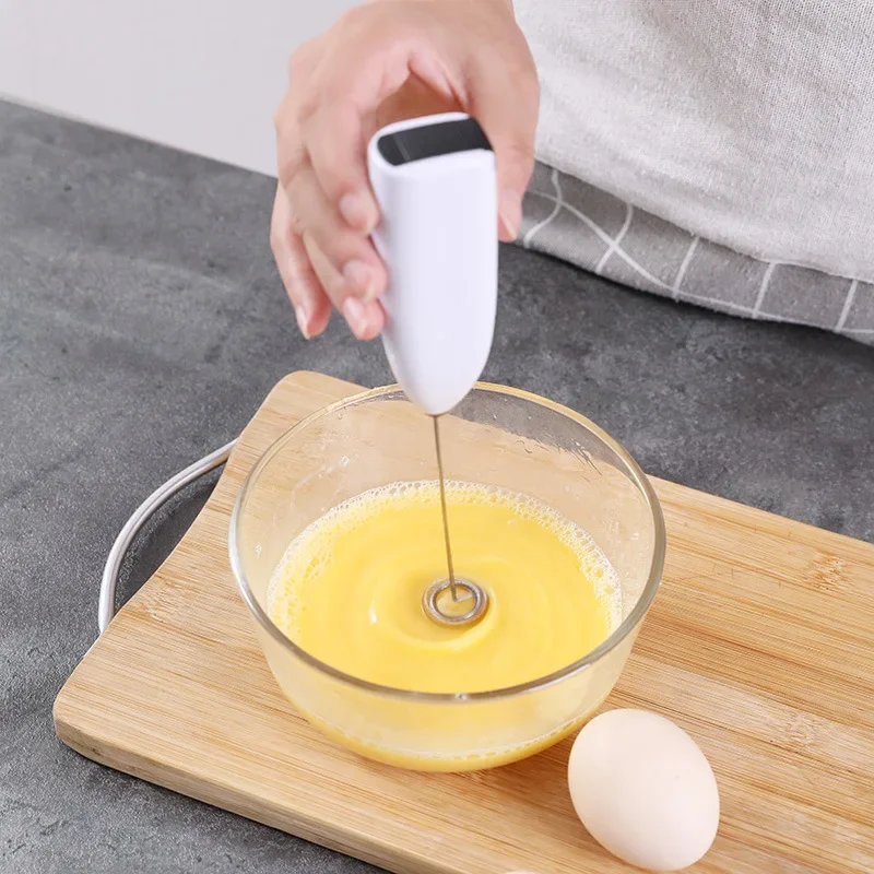 Electric Egg Beater Milk Drink Coffee Whisk Stirrer Mini Milk Frother Mixer Electric Home Kitchen Egg Beater for Kitchen Tools