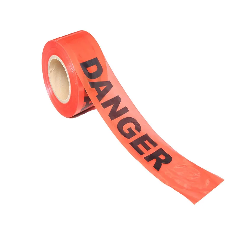 PE Warning tape Printed dangerous text prevent danger Non-Adhesive Tape