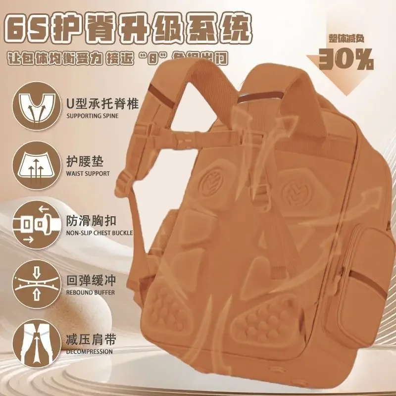 Capibara Student Schoolbag Large-capacity Children Backpack Kids Back to School Book Bags