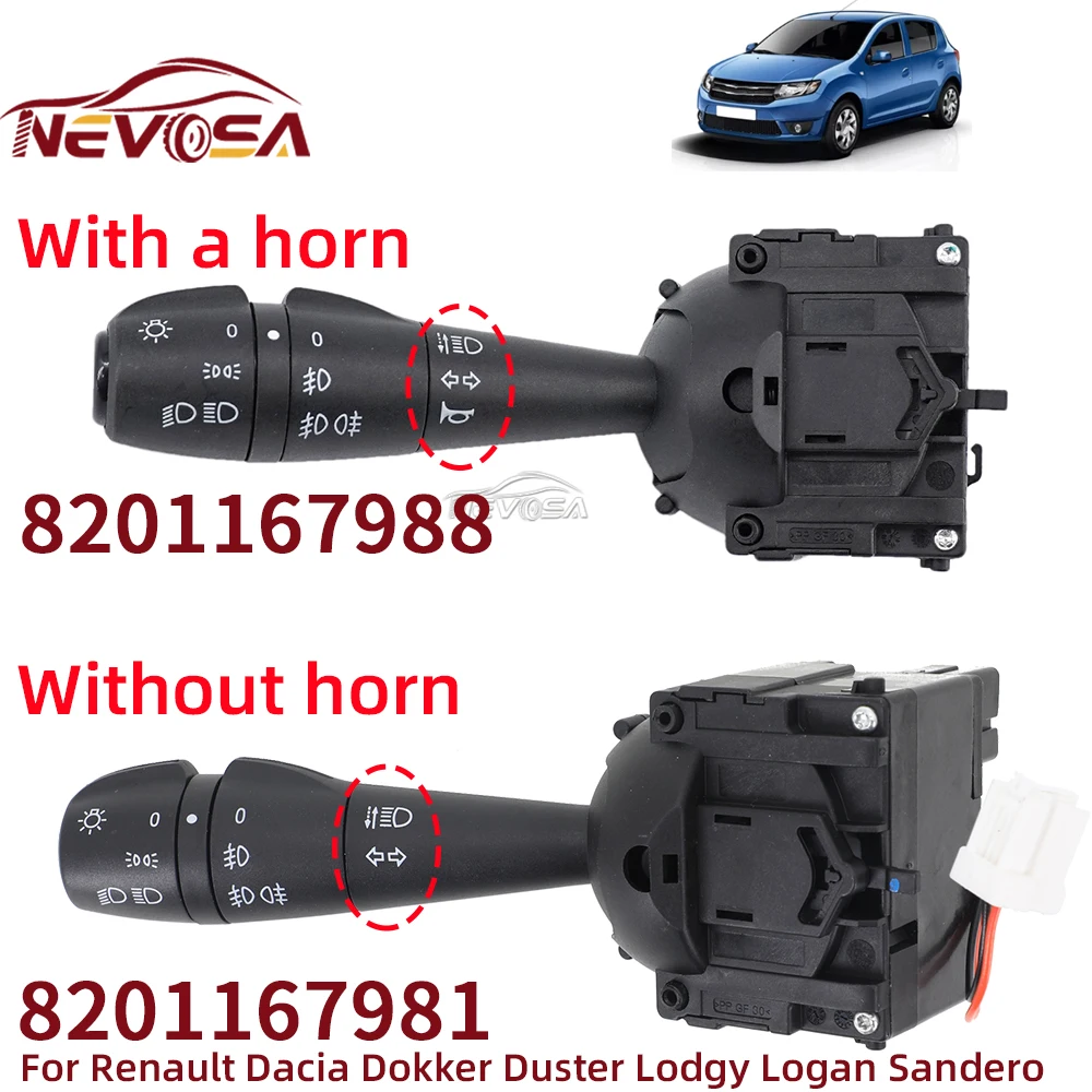 Switch Indicator Light Stalk For Dacia Duster Sandero Logan II Dokker 8201167988 - View #8