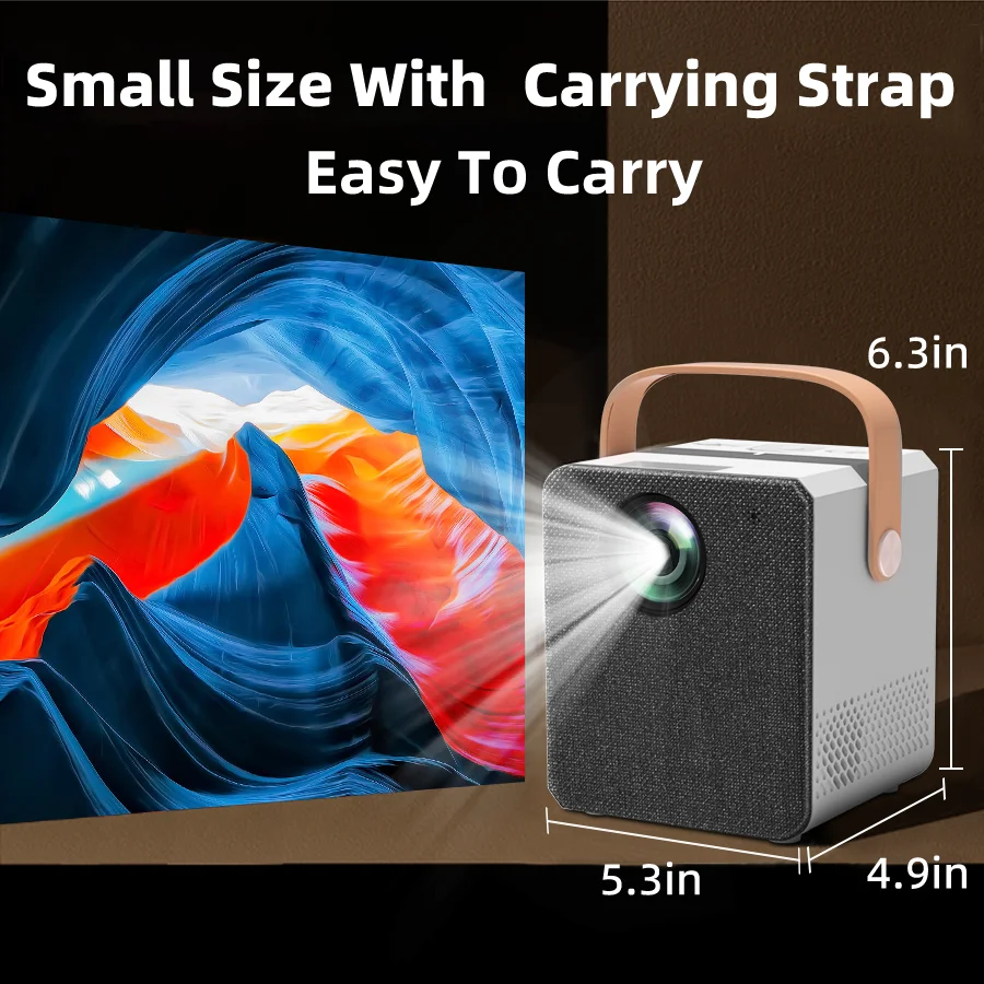 BU303 4k ultra high definition projector with built-in Android system WiFi connection to mobile phone small and portable outdoor portable projector