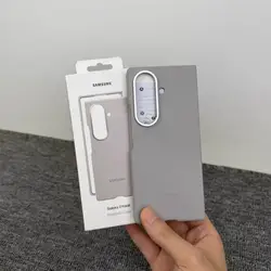 Kindsuit Luxury Leather Case - Premium Shockproof Protective Cover for Galaxy Z Fold 8 Ultra (Light Grey)