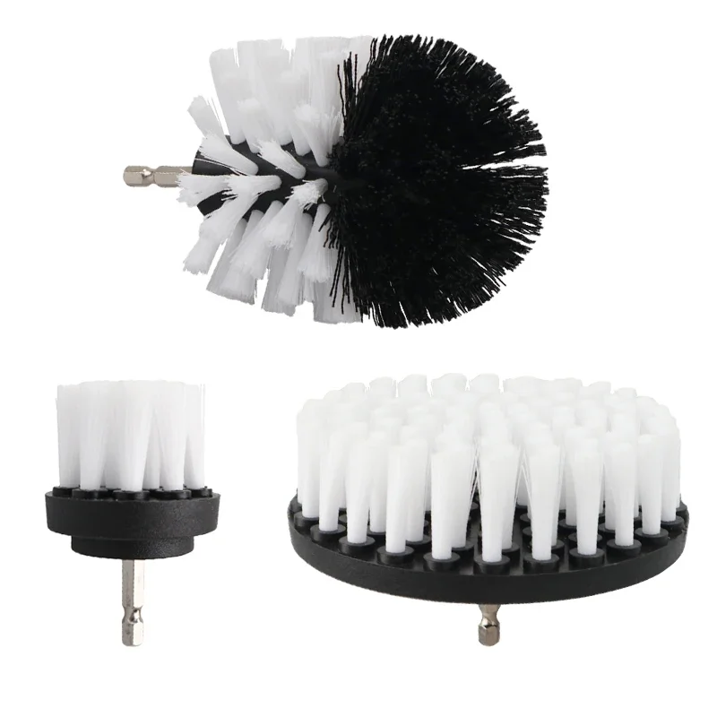 2/3.5/4/5'' Brush Attachment Power Scrubber Drill Brush Nylon Stain Polisher Bathroom Kit with Extender Universal Cleaning Tools 6