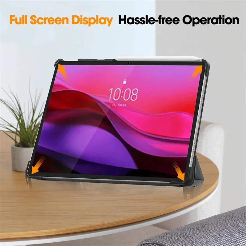 Magnetic Clear Back Stand Tablet Case