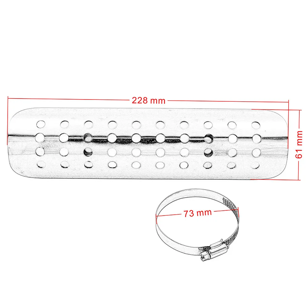 Moto rcycle Chrome Auspuff Rohr Hitzeschild Abdeckung Schutz Für Harley Dyna Cruiser Road King Softail Sportster etc moto – Detail 6