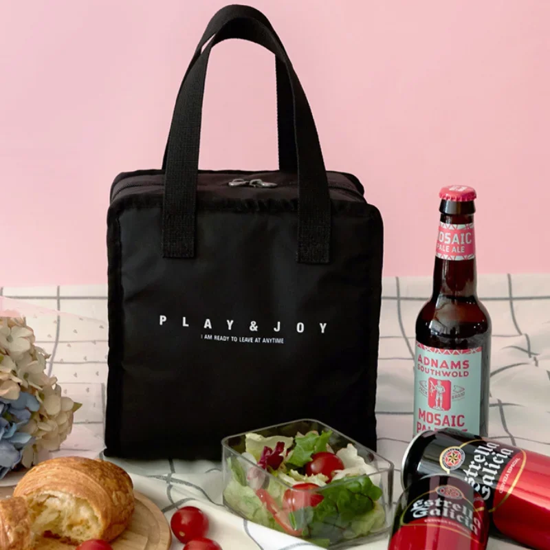Lunch bag office worker thermal pouch child picnic food keep fresh