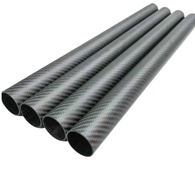 2Pcs Length 1000MM Plain Glossy 3K Full Carbon Fiber Tube High Composite Hardness DIY Japan Material Pipe RC Airplane Accessorie 5