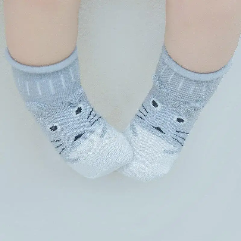 New Cute Baby Socks Summer Autumn Cotton Non-slip Sock Boys Girls Newborn Infant Baby Cartoon Soft Floor Wear