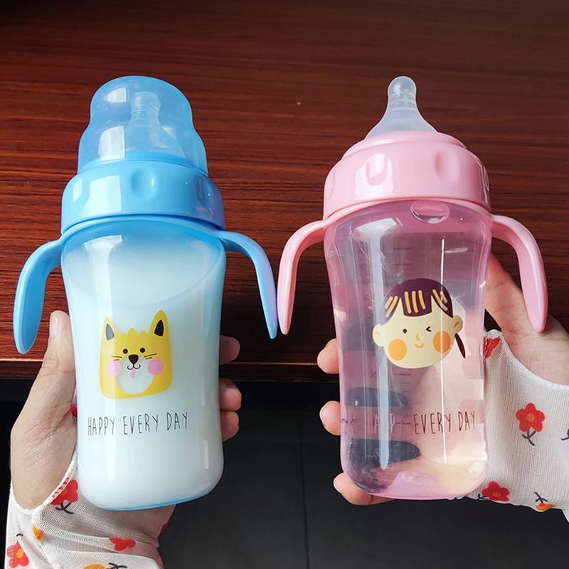 3 nipples Baby Cups Rotated Magic Cup Kids Leak-proof 360&deg; Drinking Water Bottle Hand Free Cup BPA Free Nursing Feeding