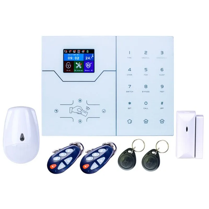 DHL shipping 1kit 868mhz HA-VGW and 1 alarm host only with Power 4G GSM Wifi Alarm system