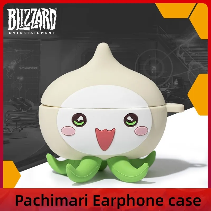 

Game OverWatch OW Cute Pachimari Silica gel Earphone case For airpods pro 3 Headphone Box Cosplay Keychain
