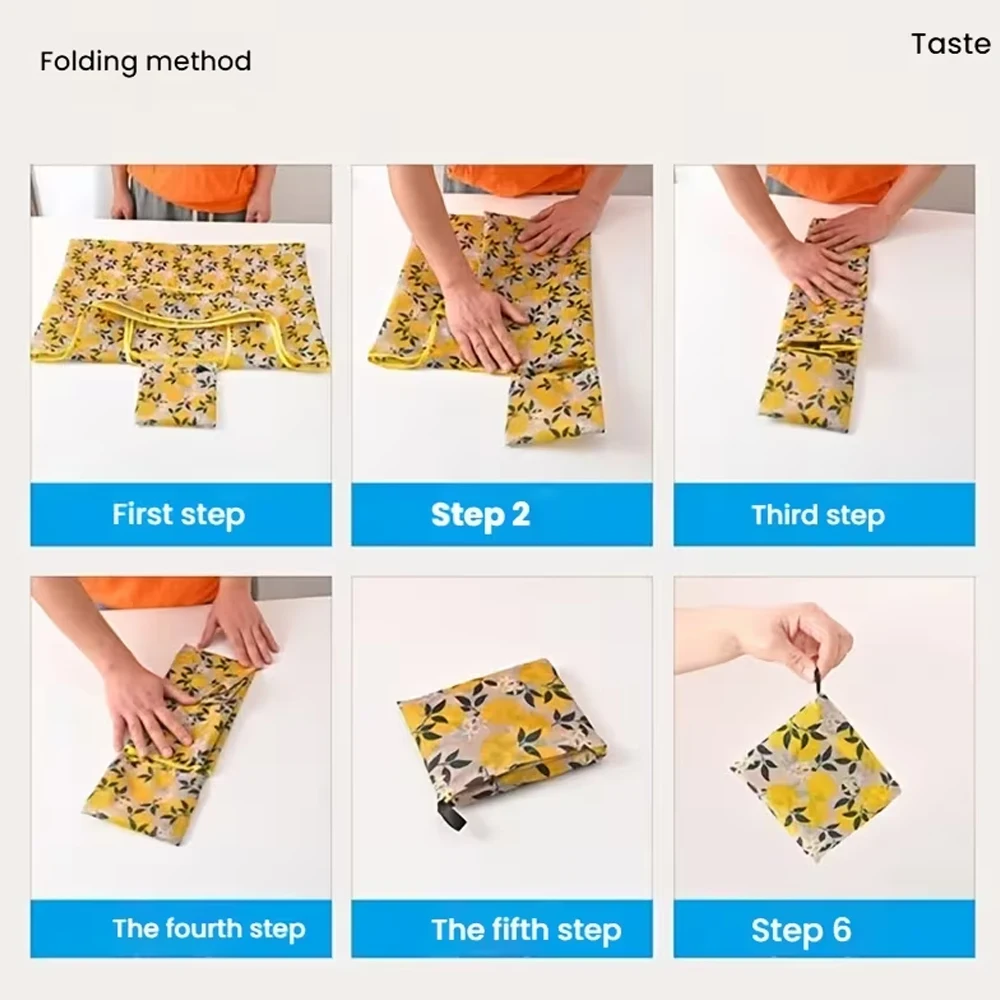 Eco-Friendly Foldable Tote Bag - Large Capacity for Shopping, Work, Travel, and More