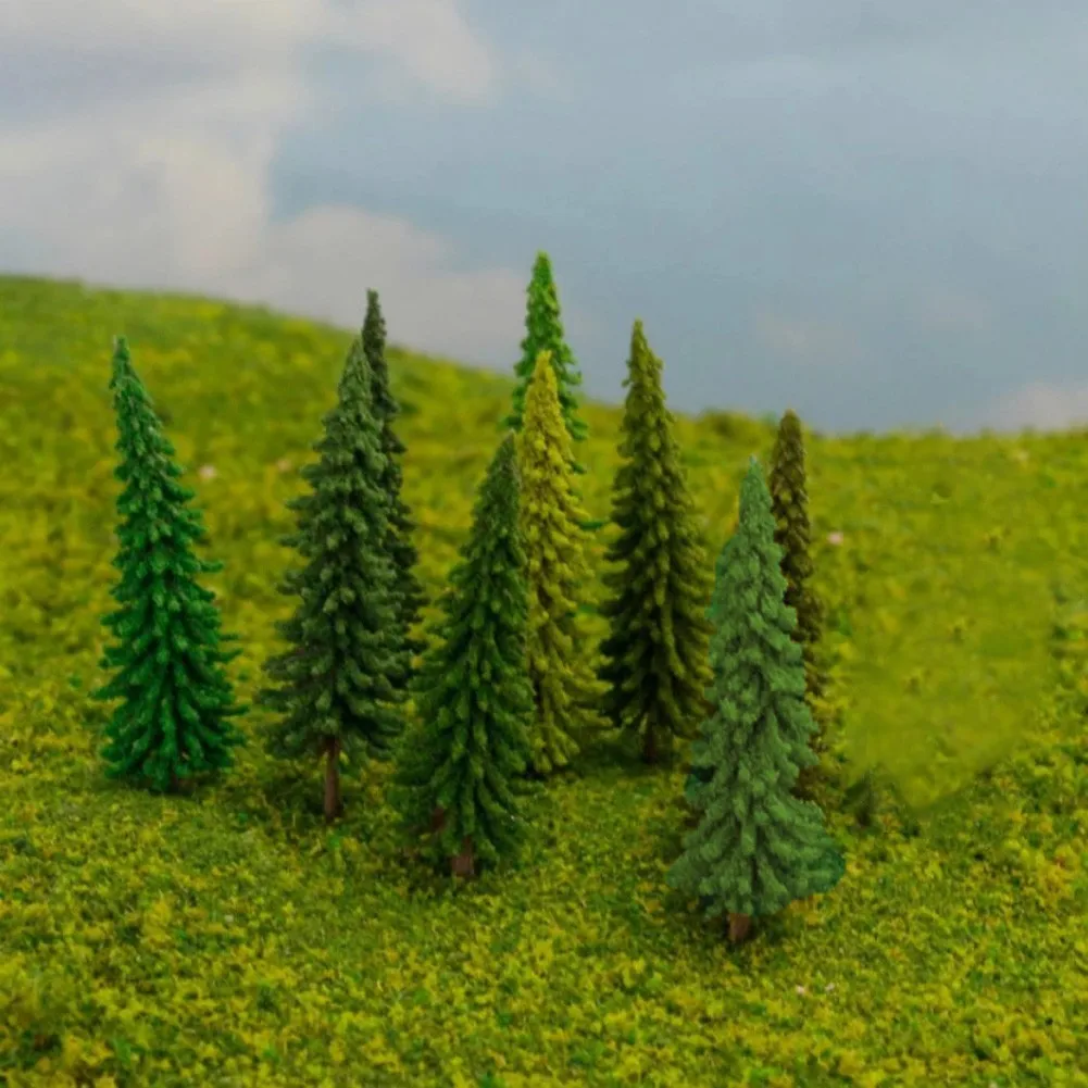 40x Model Trees For Train Railroad Diorama Wargame Park Landscape Scenery Train Railroad Model Made Of High Quality Plastic