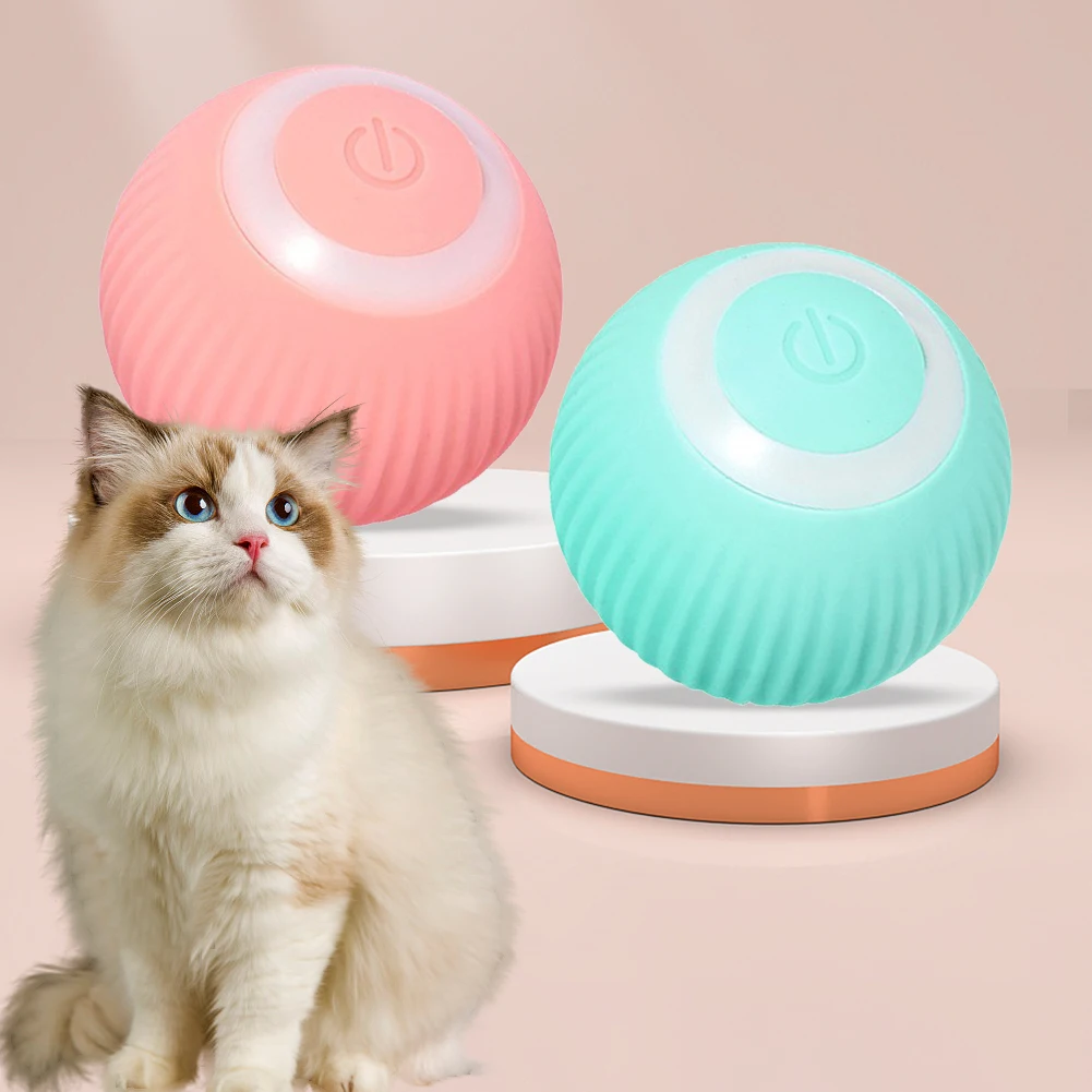USB 충전식 스마트 고양이 장난감 공, 인터랙티브 반려동물 공 장난감, 강아지용 반려동물 용품, 실내 고양이 새끼 고양이용 생일 선물