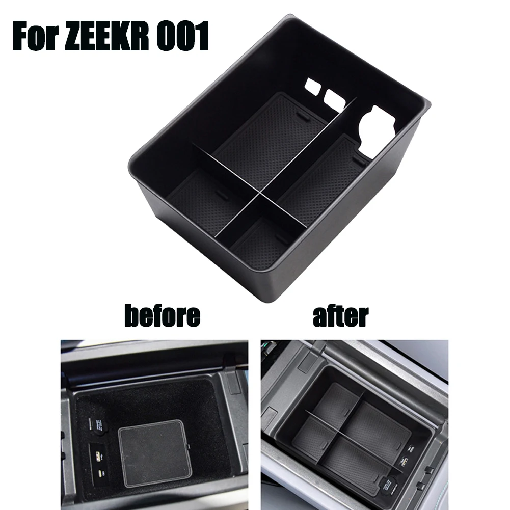 ZEEKR 001 보관용 실리콘 자동차 컨테이너 선반, 중앙 제어 컨테이너, 인테리어 액세서리, 센터 콘솔 보관함