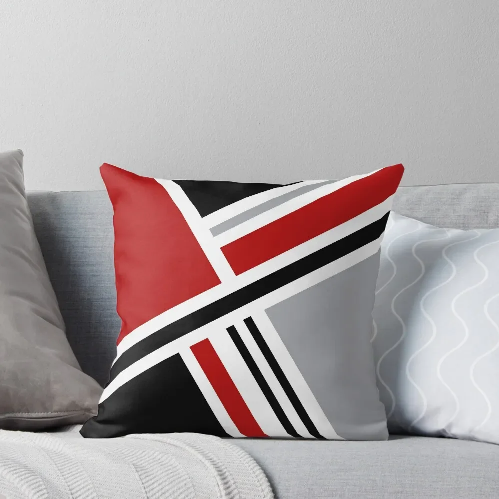 

Colorful retro geometry Throw Pillow