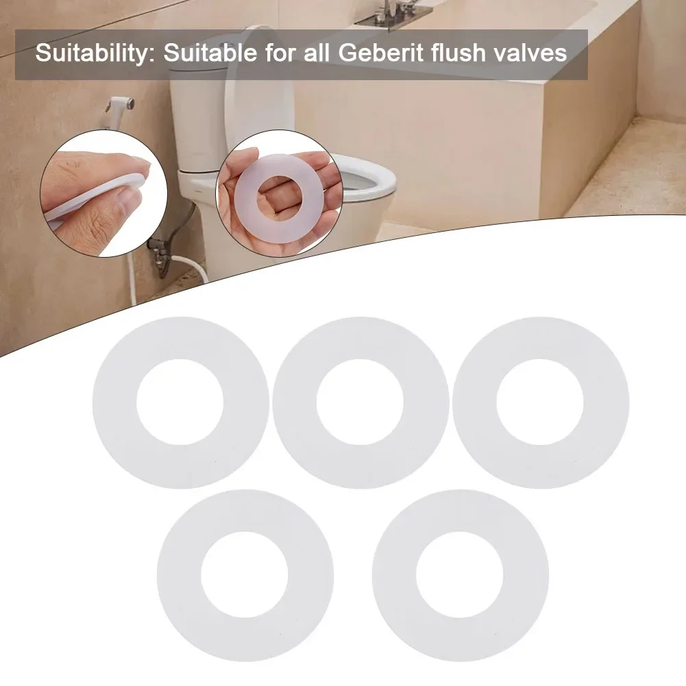 

5pc Drain Valve Water Stop Seal For Silicon Rubber Flush Valve Seal Washer Diaphragm For 816.418.00.1 Toilet Tank Part