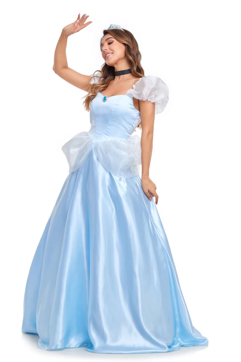 Luxo adulto cinderela traje feminino fantasia vestido de baile halloween  princesa traje role play carnaval sexy festa - AliExpress
