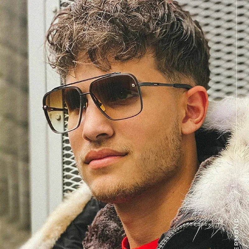 

Square Sunglasses for Men Fashion Casual Metal Frameless Cut Edge Gafas De Sol Luxury Sunglasses Women Trendy 2022 New
