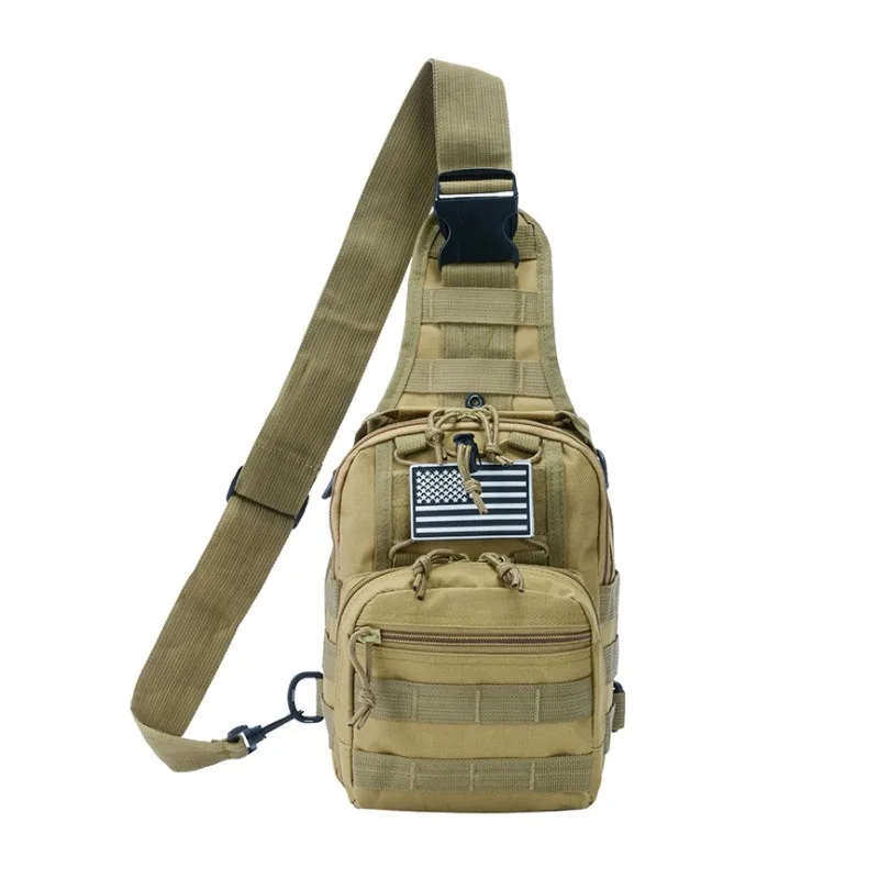 

Men Tactical Sling Bag Chest Shoulder Fanny Pack Cross Body Molle Pouch Military Style Camouflage Crossbody Men's Outdoor Bag