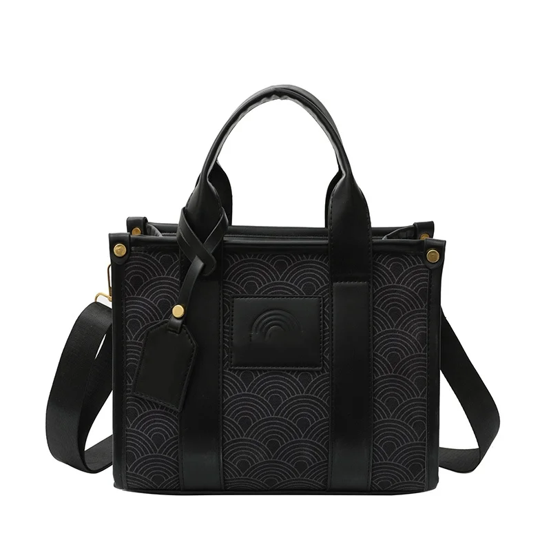 2024 New Women's Handbag Large Capacity Brand Designer Stripe stitching Tote Bag  Fashion Trend Shoulder Bag Canvas Beach Bag