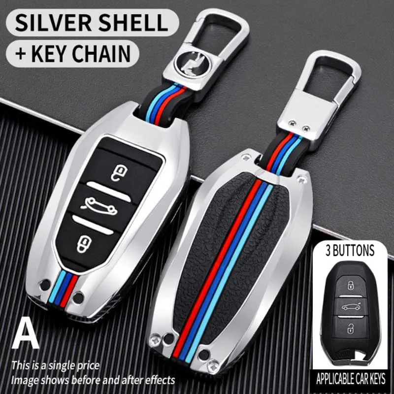 Copertura Della Cassa Chiave dell'automobile Per Peugeot 207 3008 208 308 2008 307 508 5008 407 301 206 Citroen c1 c2 c3 c4 grand picasso c5 ds 3 5 Auto - Sf3720ee44e254960b36273f583659ed5X