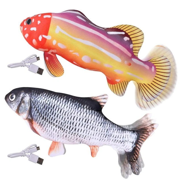 Cat Fish Toy Cat Fish Toy Floppy Fish Dog Toy Electric Moving Dog Fish Toy  Wiggle Fish Catnip Toys Interactive Cat Toys For Cat - AliExpress