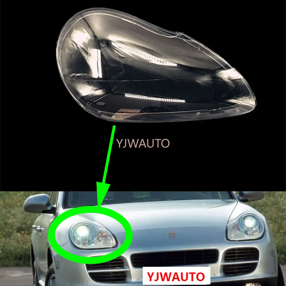 Headlight Lens For Porsche Cayenne 2005 2006 Headlamp Cover Car Lights