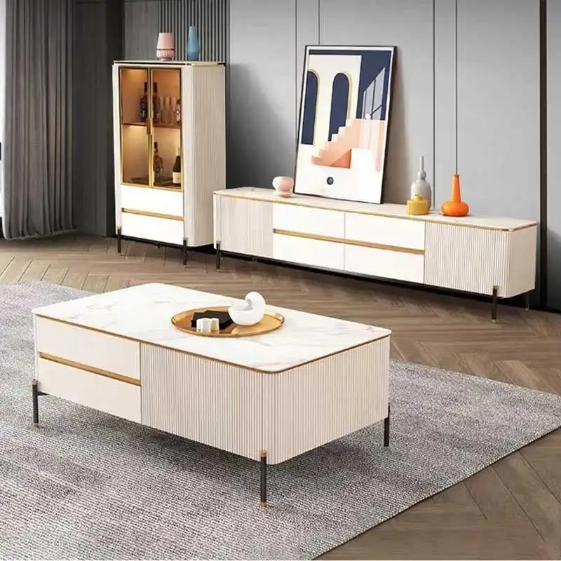 High Quality Wooden Living Room Luxury Tv Cabinet Home Furniture Storage Decoration Modern Design Wood Tv Stand