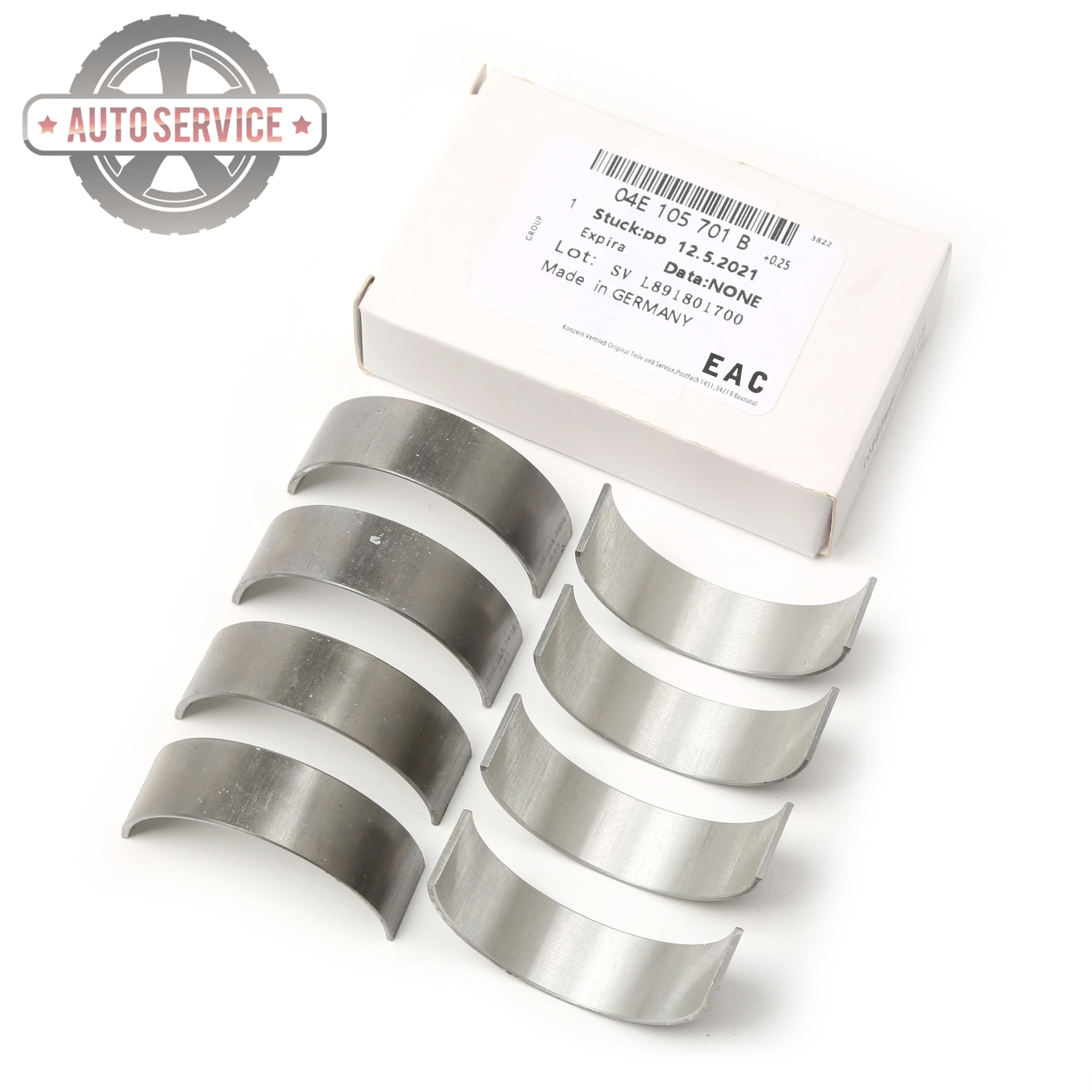 

04E105701D 04E105701K Engine Oversized 0.25MM Connecting Rod Bearings Set For VW Golf 1.6L Jetta Polo Caddy 2016-2022