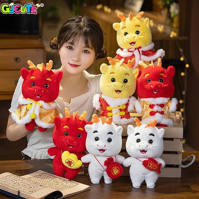 2024 DRAGON YEAR Mascot Plush Toy Tang Costume Dragon Zodiac Doll