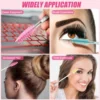 40pcs Customized Eyelash Brush Tube LOGO Reusable Diamond Eyelash Wands Eyebrow Brush Replaceable Dust-proof Sparkling Bottom 6