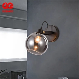 designer wall lights GGBingo Indoor Wall Lamps Modern Light Luxury Glass Round Ball Creative Wall Light For Bedroom Living Room Home Decor Lighting led wall lights