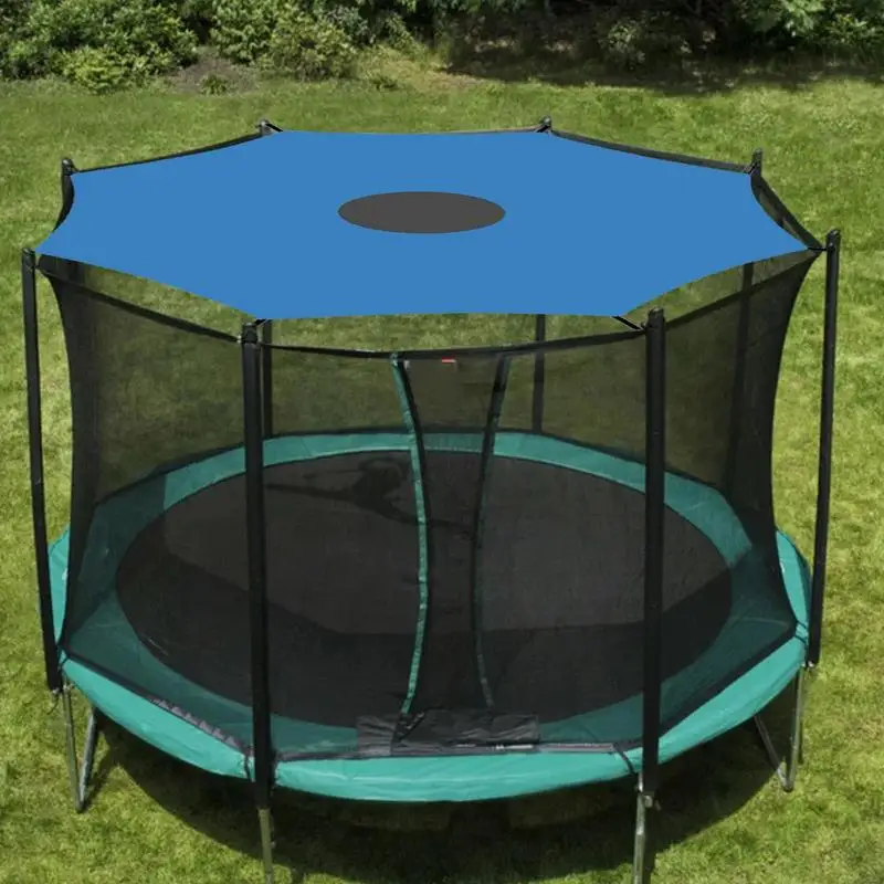 6 8 10 12 14 16 Feet Trampoline Cover Rainproof Trampoline Shade Cover Sun Protection Roof Outdoor Backyard