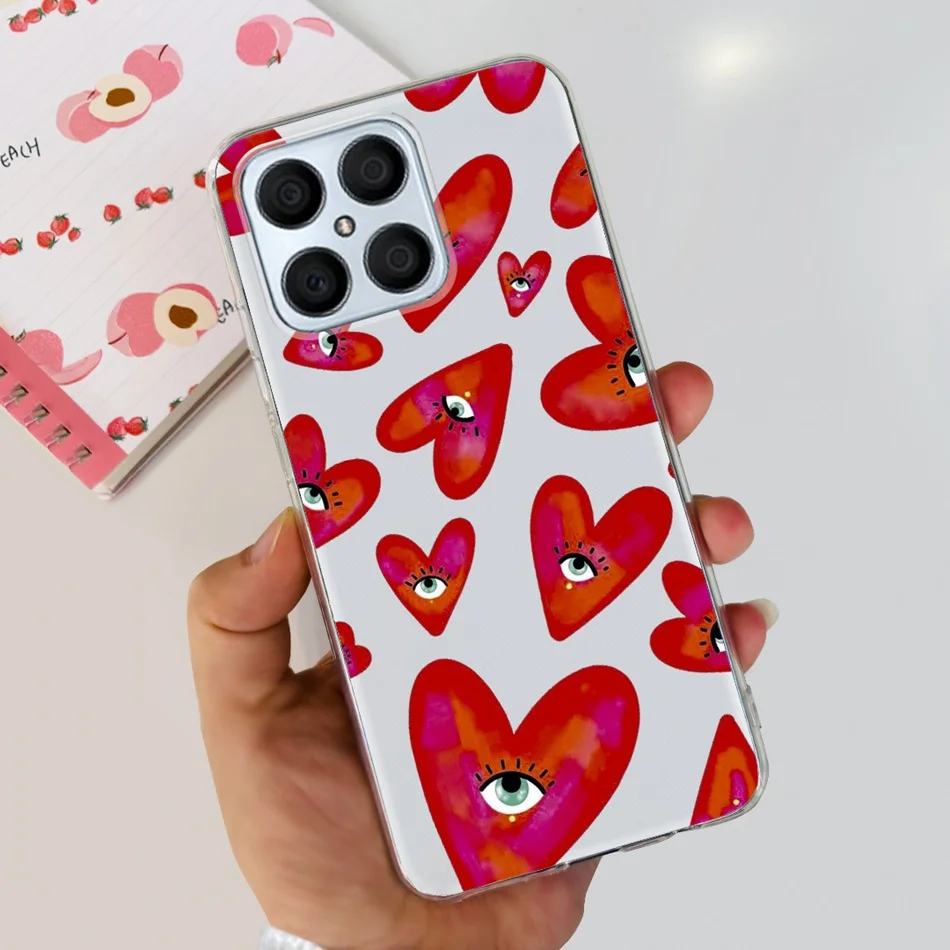 Floral Butterfly Pattern Soft Silicone TPU Back Cover Case
