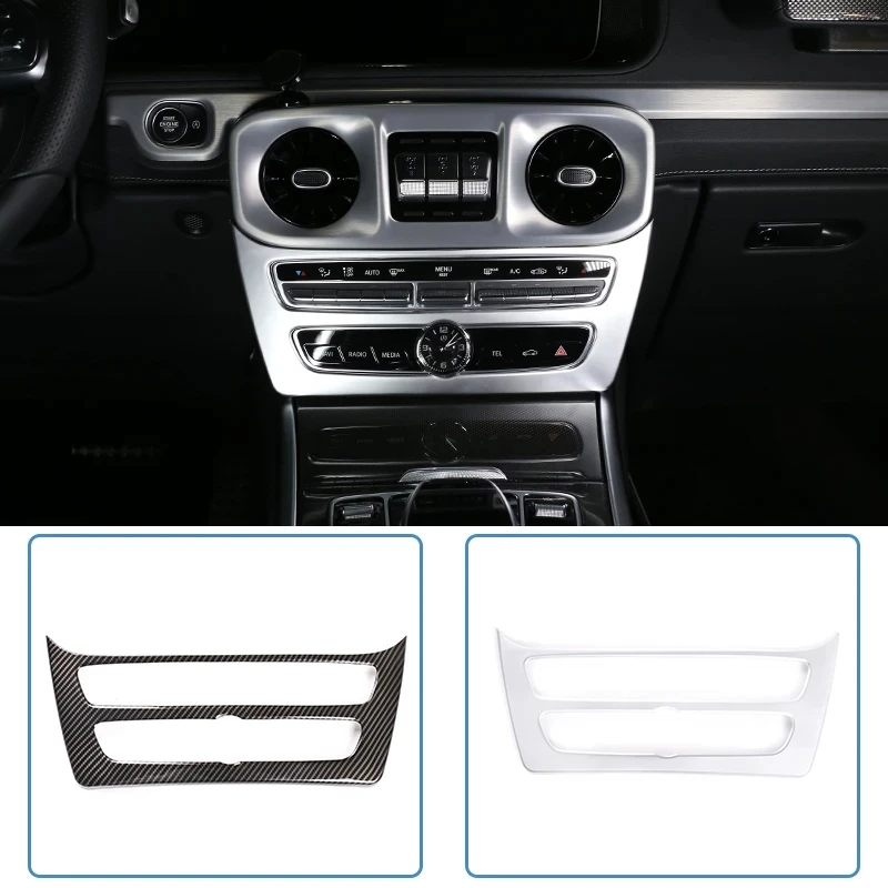 

ABS Chrome Carbon Fiber For Mercedes Benz G Class W463 2019-2020 Central Control Mode Frame Trim Accessories