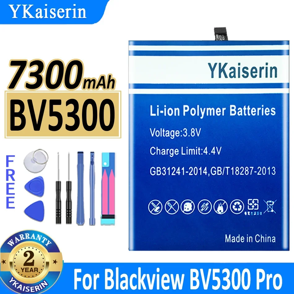 

Аккумулятор ykaisin BV5300 (Li765974HT) на 7300 мА · ч для Blackview BV5300 Pro BV5300Pro Bateria