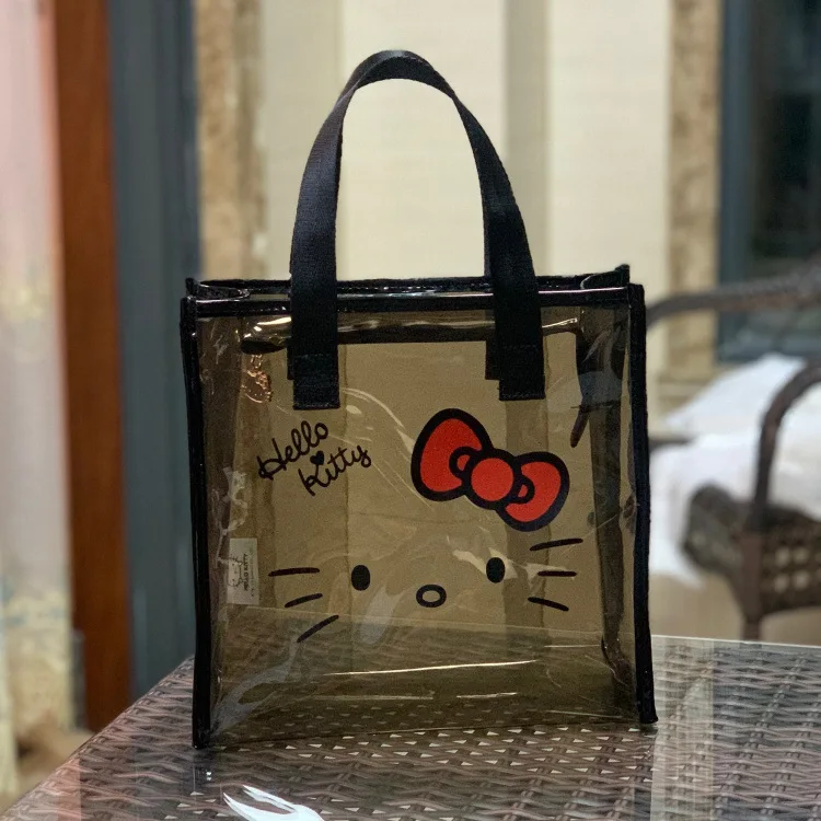 Hello Kitty Transparent Bag Women's Hand Bag Fashion Style Waterproof –  Yvonne12785