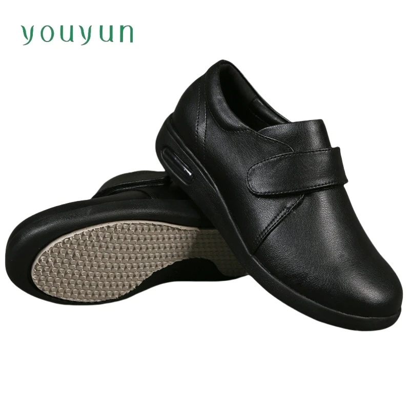 Autumn winter Men's Elderly Casual Leather Shoes Lightweight Large Men's Shoes Single Shoes Soft soled Middle aged Leather Shoes 2