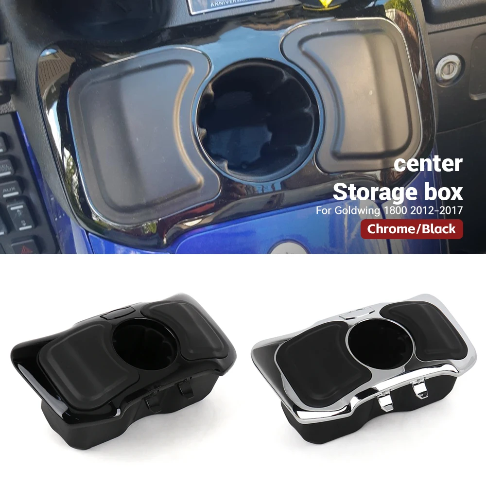 

Новая коробка для перчаток с держателем для чашки аксессуары для мотоциклов хромированные или черные для Honda Goldwing GL1800 GL 1800 F6B 2012-2017
